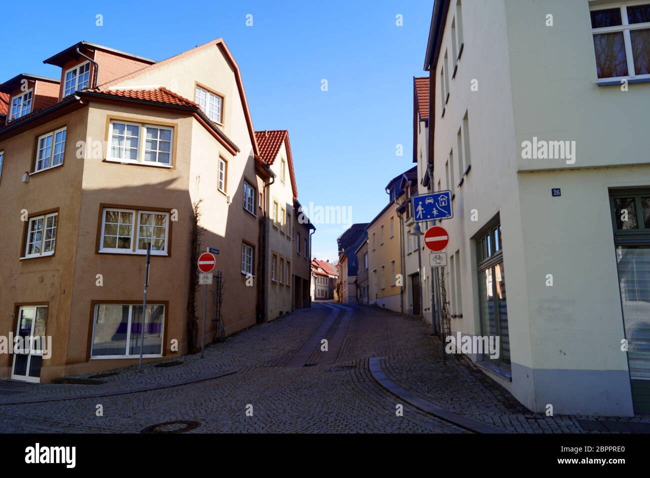 Sangerhausen ist die Hauptstadt des Verwaltungsbezirks Mansfeld-Süd-Harz im Bundesland Sachsen-Anhalt. Sie ist im Südwesten der Fed Stockfoto
