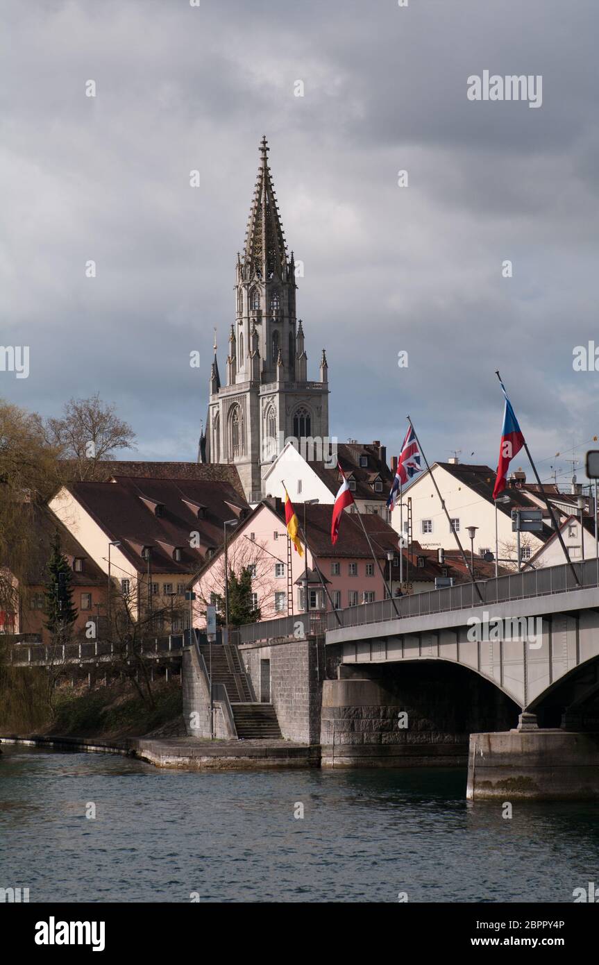 Konstanz und Rhein Stockfoto