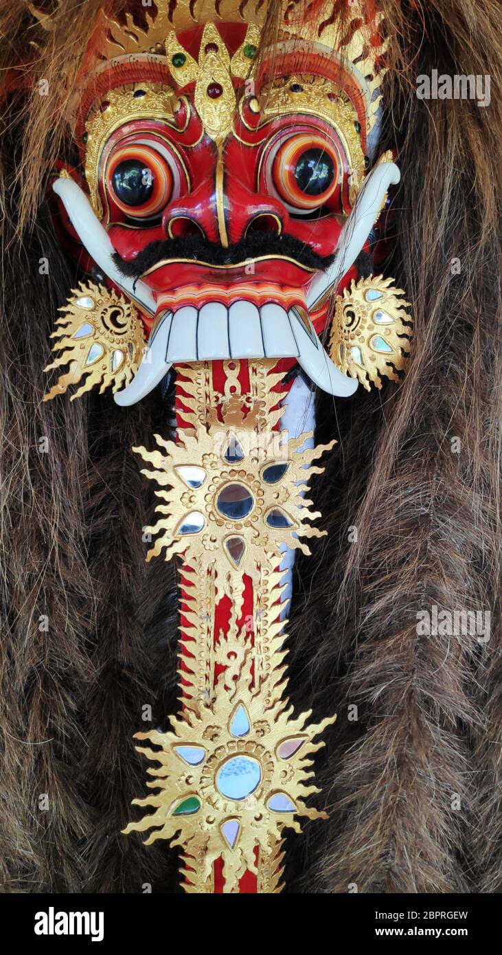 Bali Barong und Rangda in Bali traditionellen religiösen Tanz Stockfoto