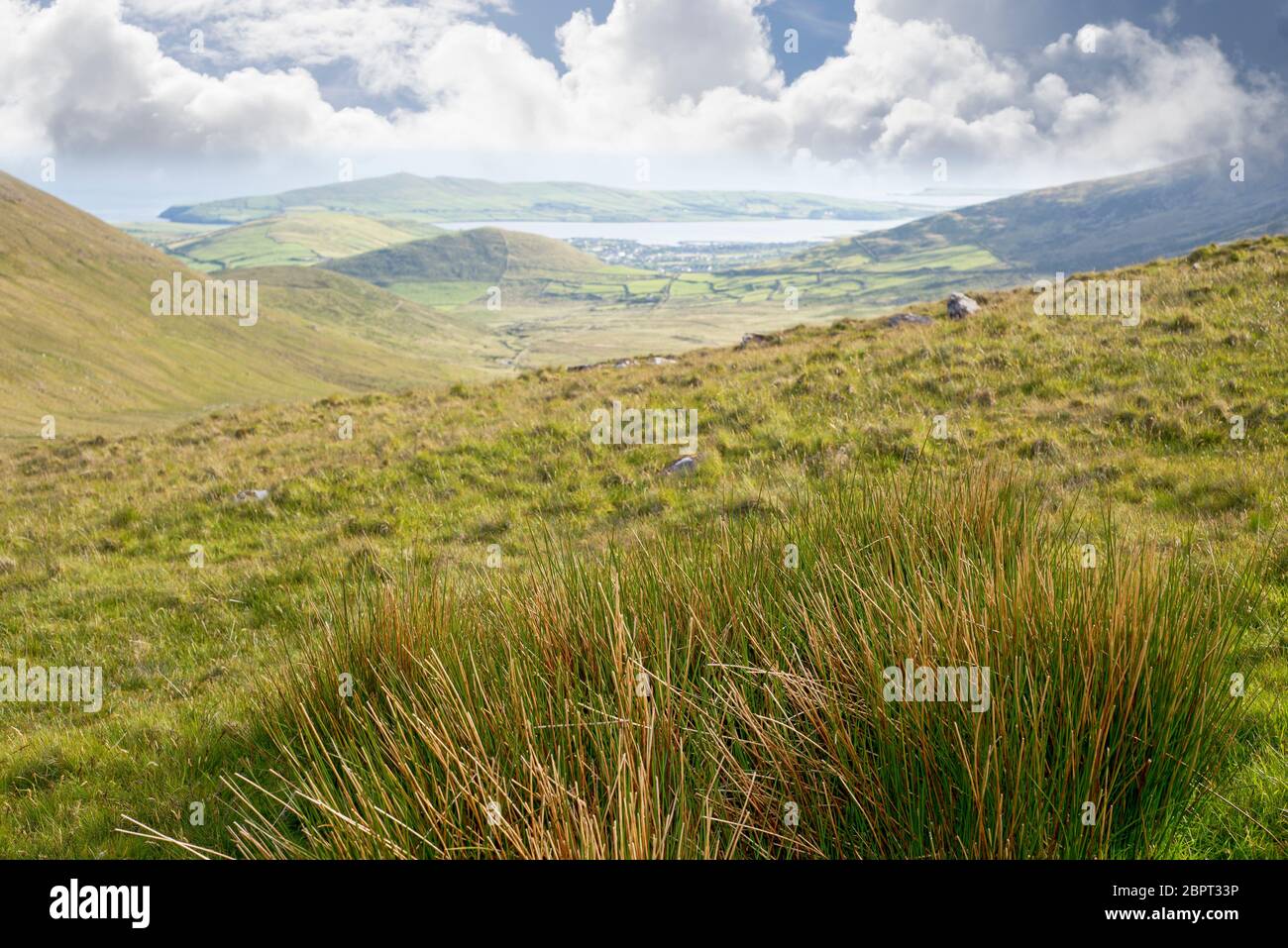 Malerische Aussicht auf die Berge auf der Kerry Way in County Kerry Irland Stockfoto