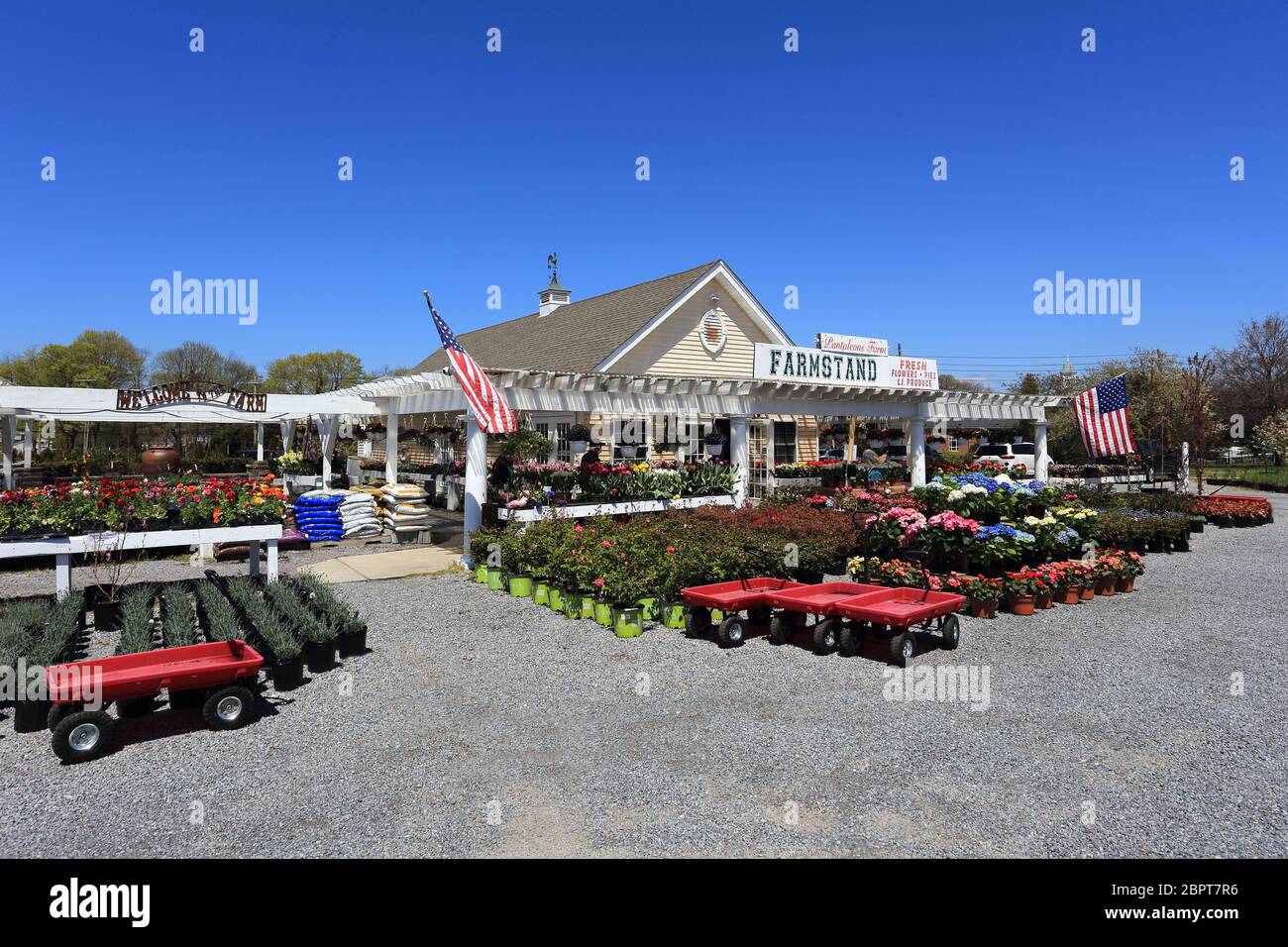 Farm Stand Setauket Long Island New York Stockfoto