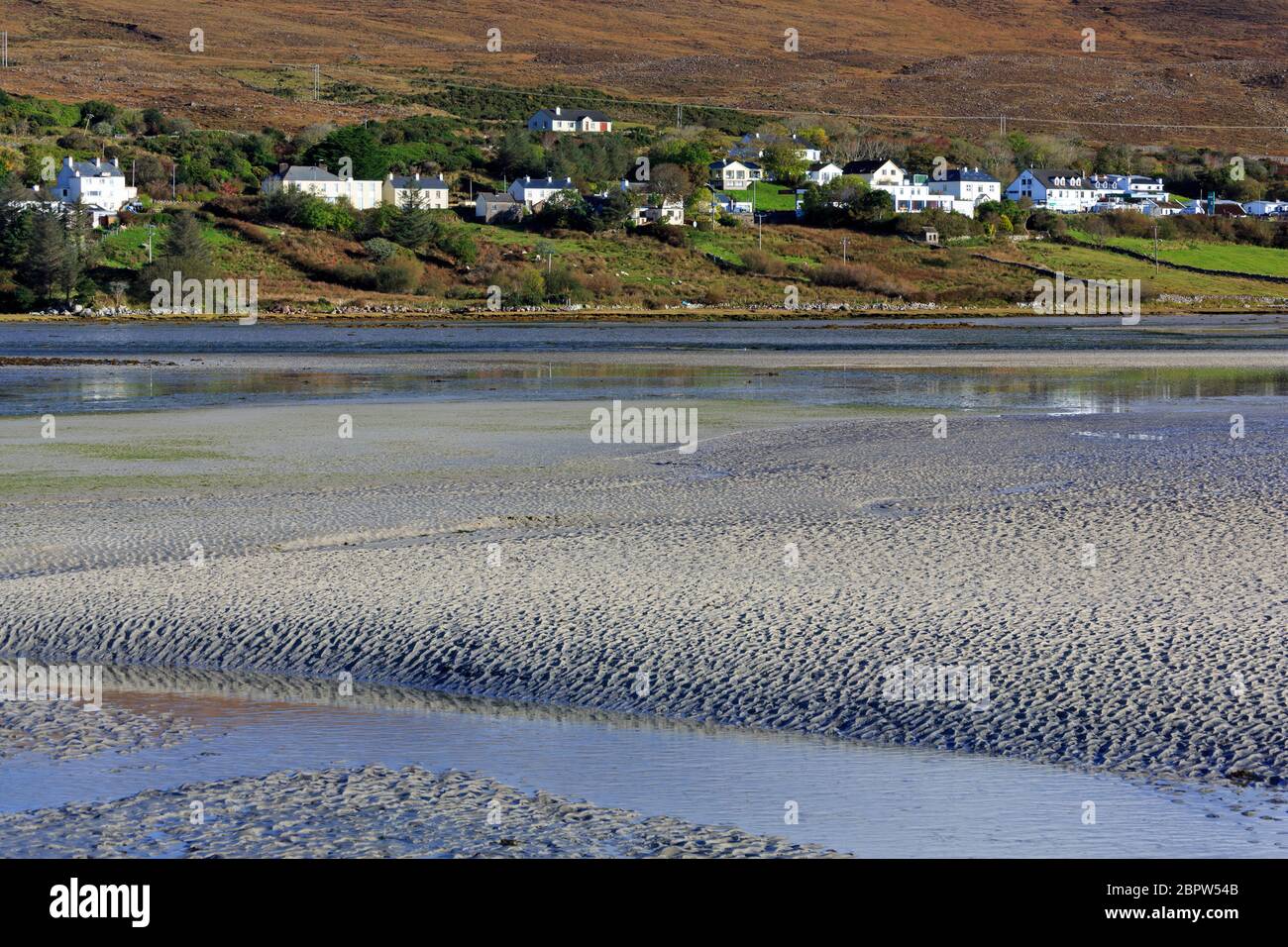Mulranny Beach, County Mayo, Connaught, Irland, Europa Stockfoto