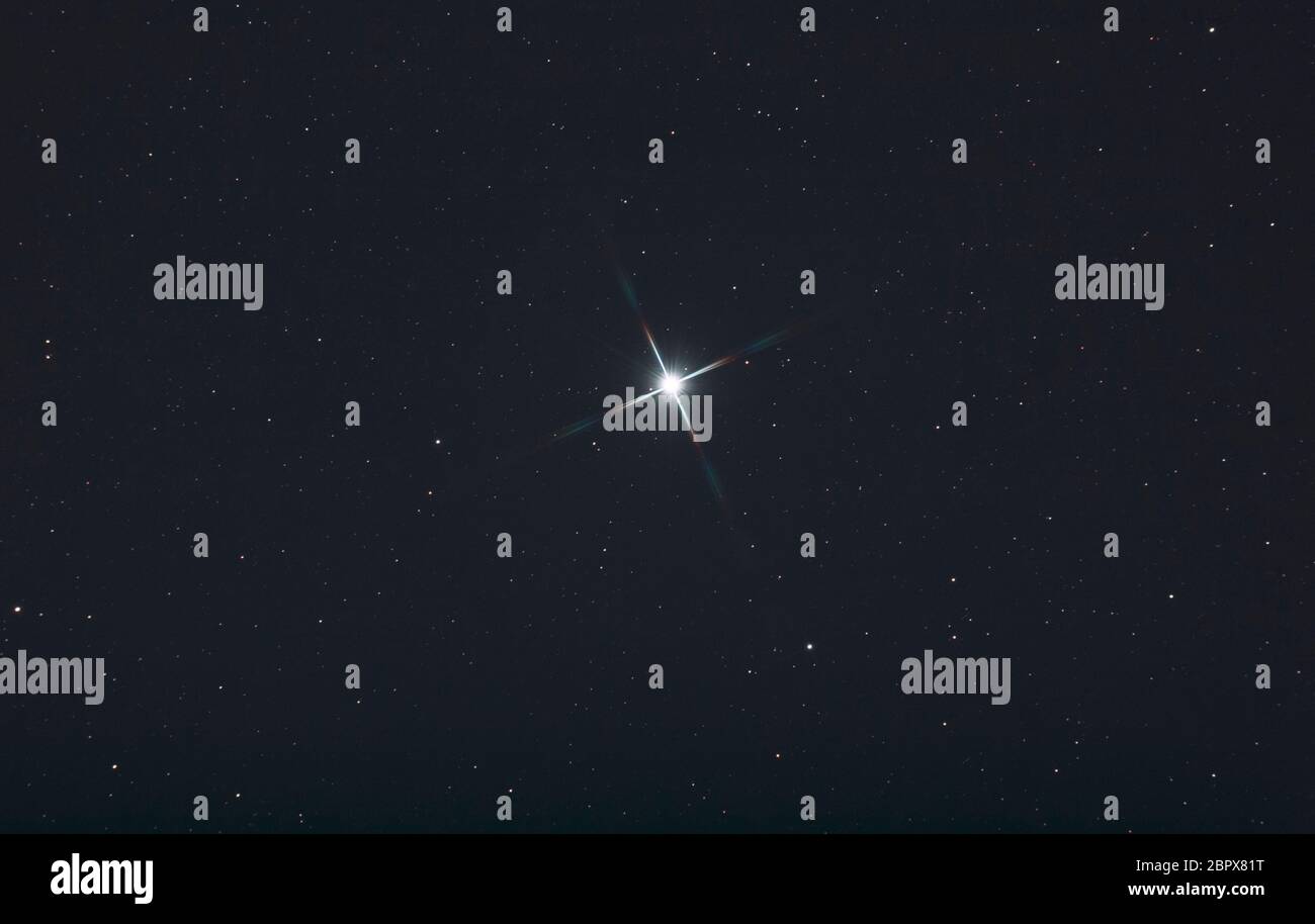 Vega Hellster Stern Des Sternbildes Lyra Und Zweithellster Stern Am Nordhimmel Anmerkung Siehe Nutzungsbeschrankung Stockfotografie Alamy