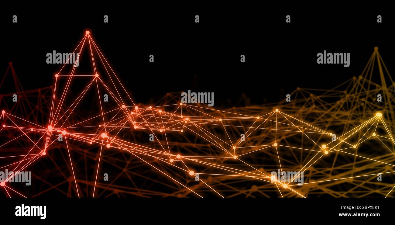 Informationen Netzwerk Online als digitale Übertragung von Daten Stockfoto