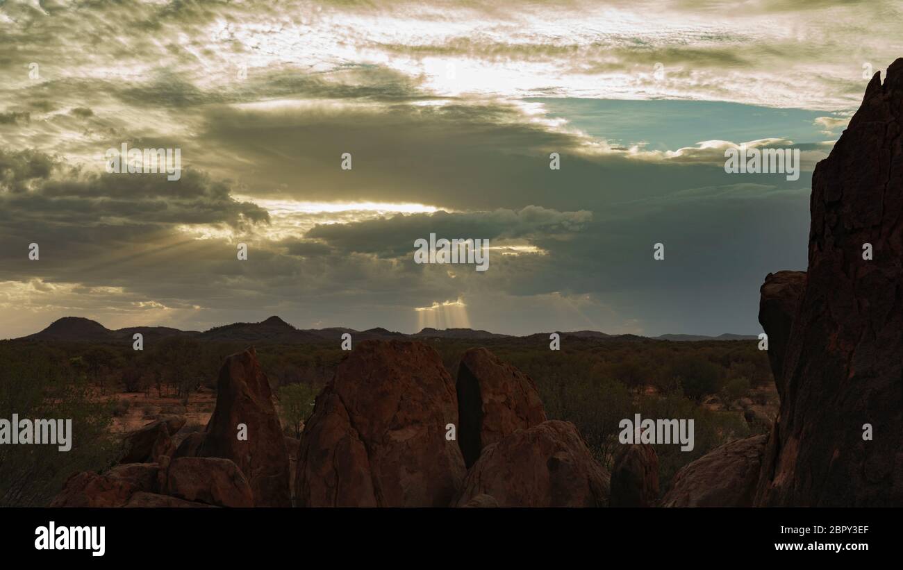 HEILIGE GEGEND IM AUSTRALISCHEN BUSCH Stockfoto