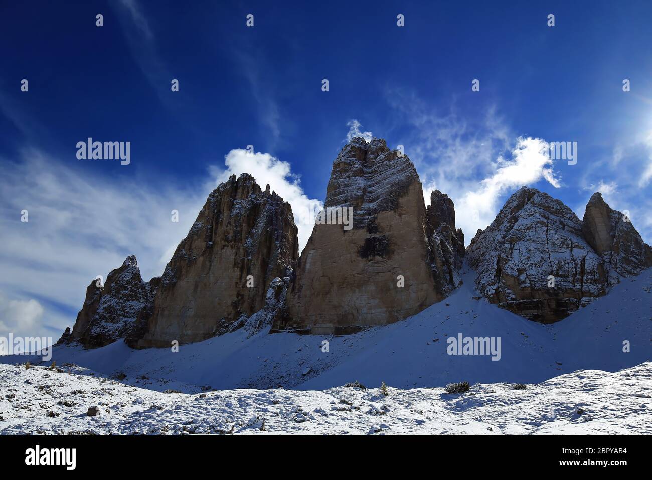 Dolomiten ist ein Gebirge in Italien Stockfoto