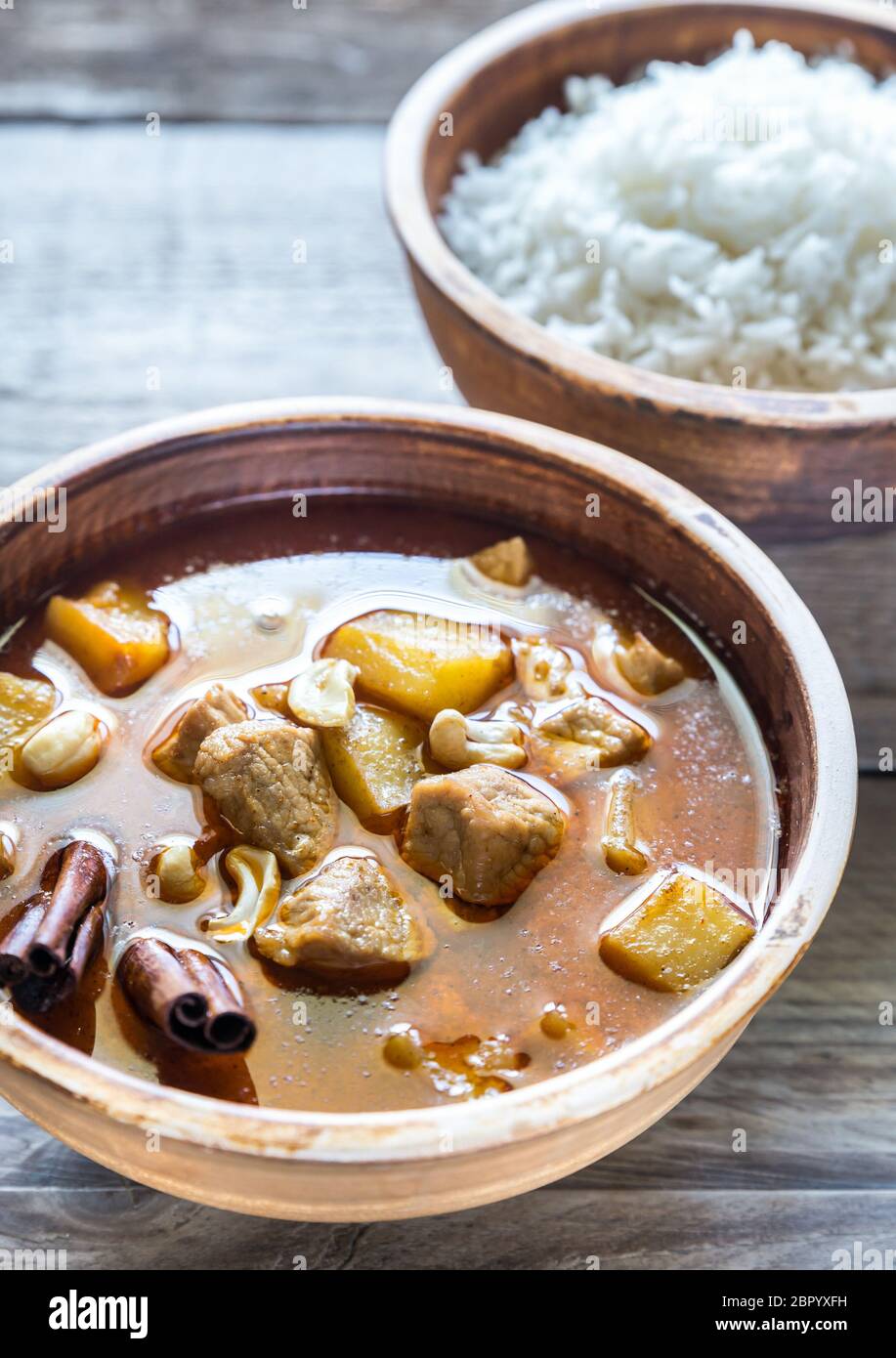 Thai Massaman Curry Stockfoto