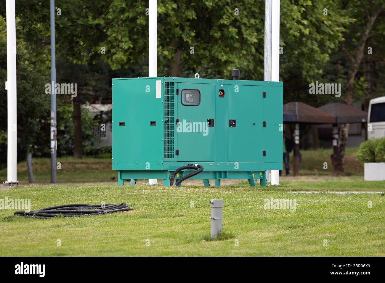 Des axilliargewebes Diesel Generator für die Stromversorgung Stockfoto