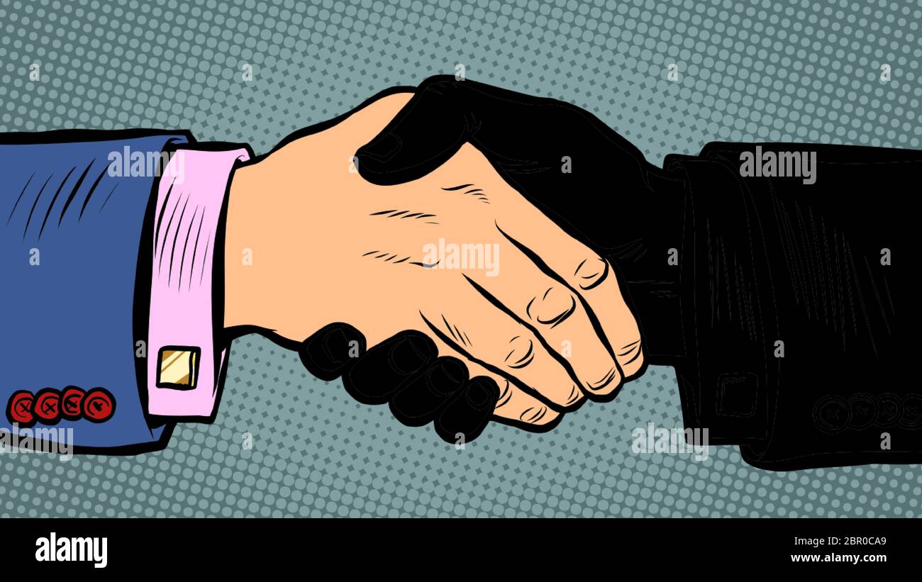 Geschäftsvereinbarung für Handshake-Geschäfte Stock Vektor