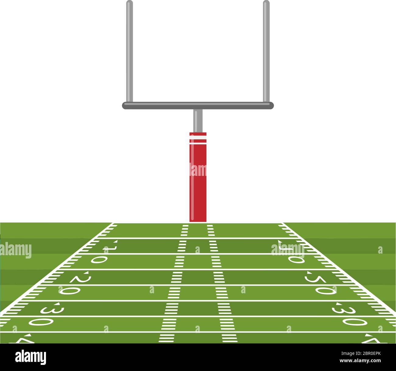 American Football Field Goal post Touchdown Spiel Abbildung Stockfoto