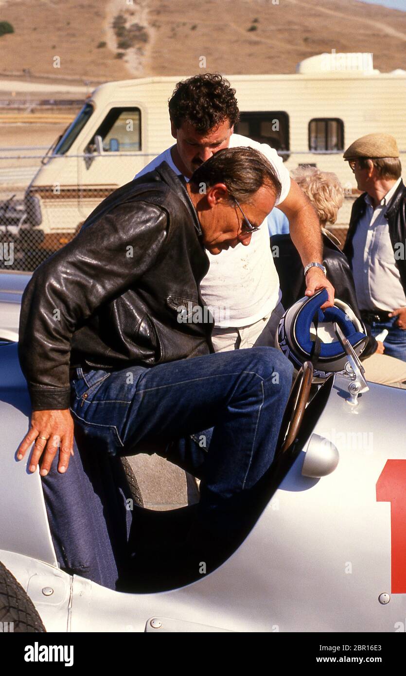 Monterey Historic Auto Rennen auf Laguna Seca Rennstrecke 1986 Stockfoto