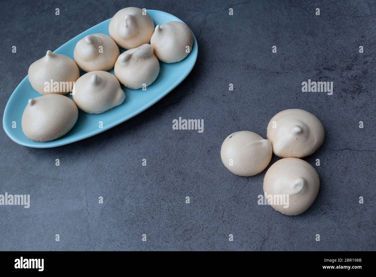 Hausgemachte französische Baiser Stockfoto