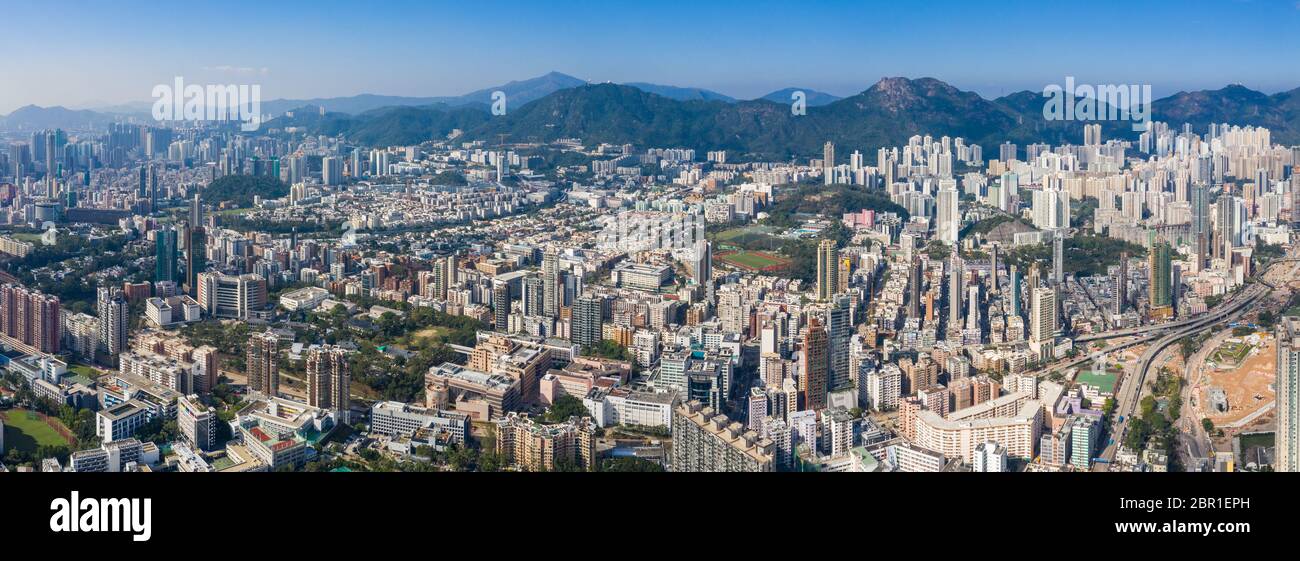 Kowloon Side, Hongkong 29. November 2018: Hongkong City Stockfoto