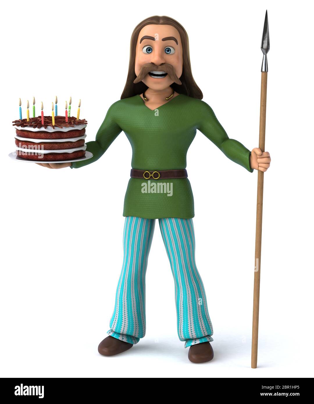 Spaß Gaul - 3D-Darstellung Stockfoto