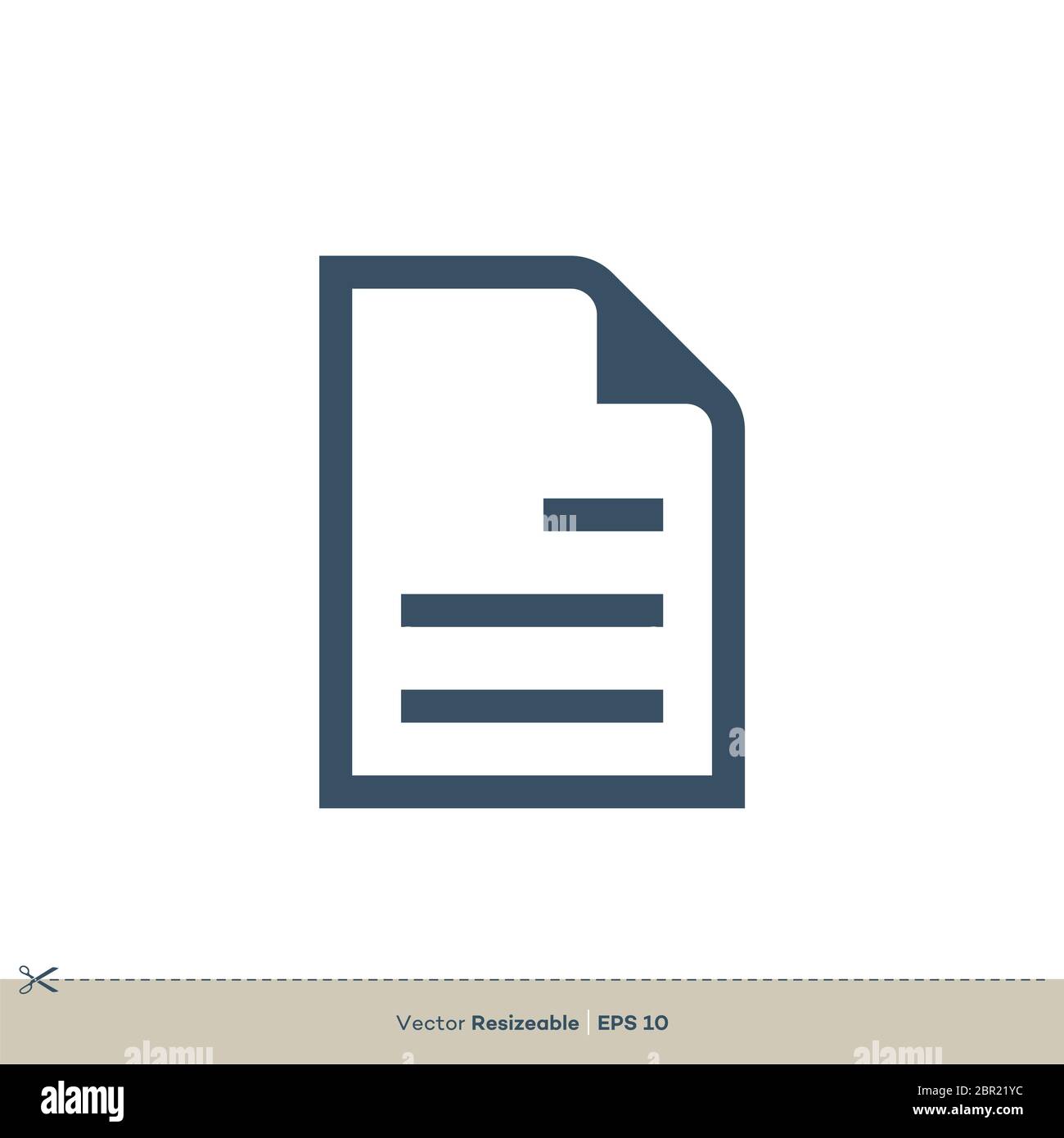 Curriculum Vitae Papier Icon Vektor Logo Vorlage Illustration Design Stockfoto