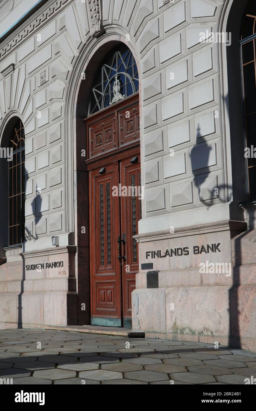 Die Bank von Finnland, Hauptsitz. Snellmaninkatu, Helsinki, Finnland. Die Bank of Finland ist die nationale Währungsbehörde und Zentralbank von Finlan Stockfoto