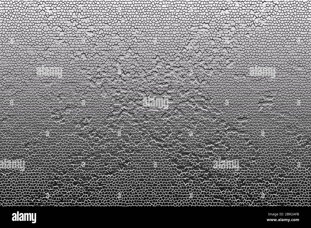 Abstrakte monochromatische Tapetengrafik in grau mit dezenter X-Form in der Textur, Raum für Text, Raum für Kopie, Hintergrund, Hintergrund Stockfoto
