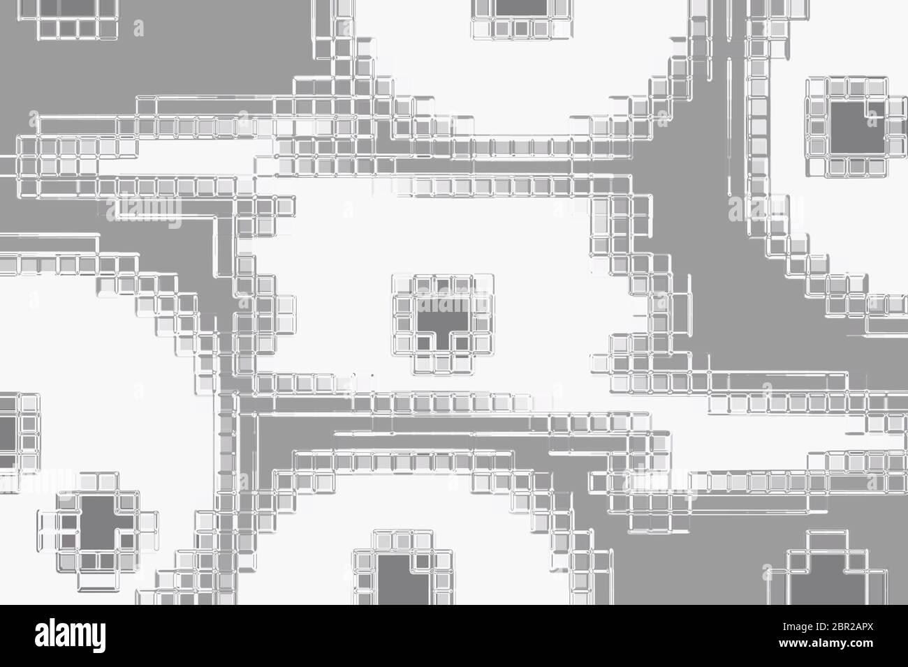 Gedämpfte abstrakte Hintergrundgrafik für Konzept in Robotik, Schaltungstechnik, Energie, Energie, Informatik, Raum für Kopie, Raum für Text, Tapete Stockfoto