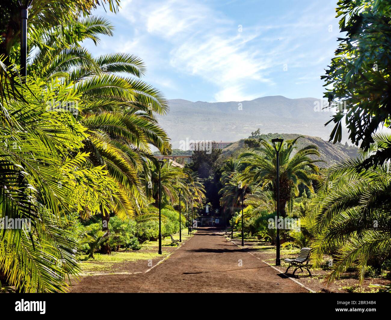 Der 'Taoro Parque' ein großer Freizeitpark über der Altstadt von Puerto