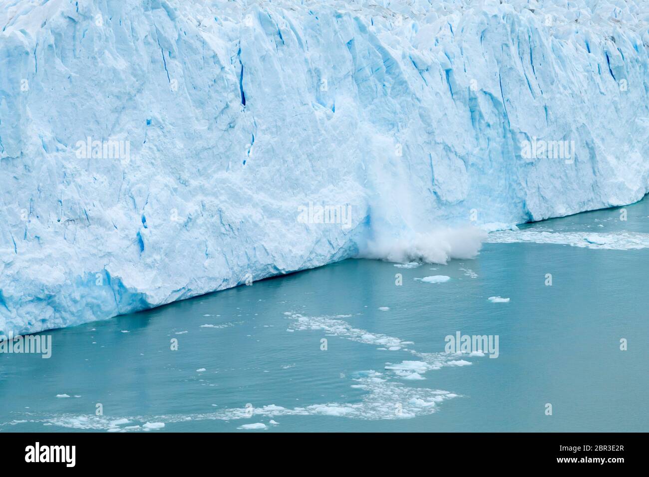 Der Gletscher Perito Moreno, Patagonien, Argentinien. Patagonische Wahrzeichen Stockfoto
