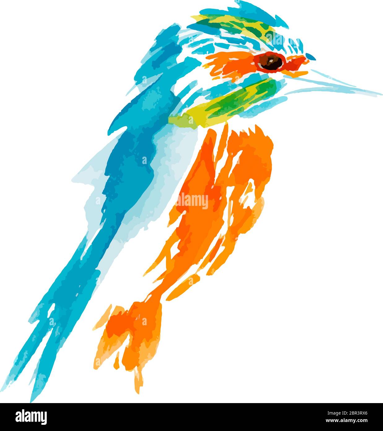 vektor-Illustration isolierte Vögel. Vögel fliegen, Tiere, Vogel Silhouette, Vogel Vektor, Eisvogel Stock Vektor