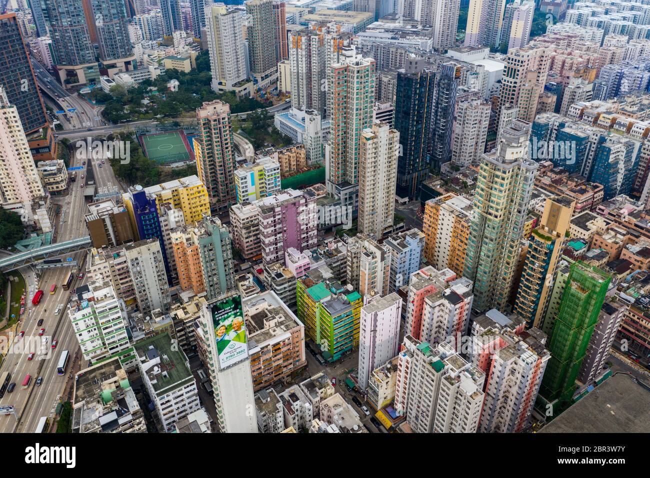 Hung Hom, Hongkong 21. April 2019: Stadt Hongkong Stockfoto