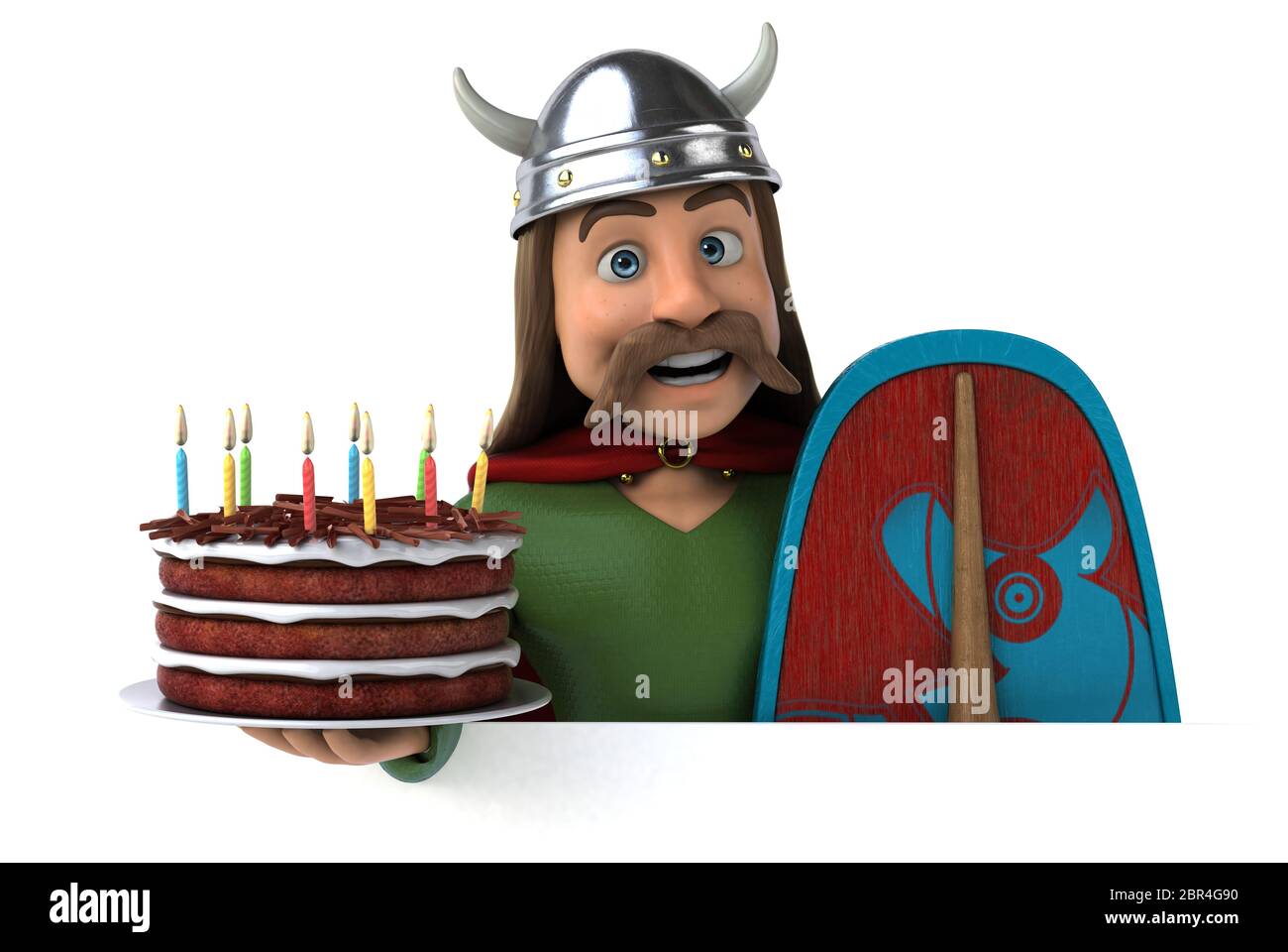 Spaß Gaul - 3D-Darstellung Stockfoto