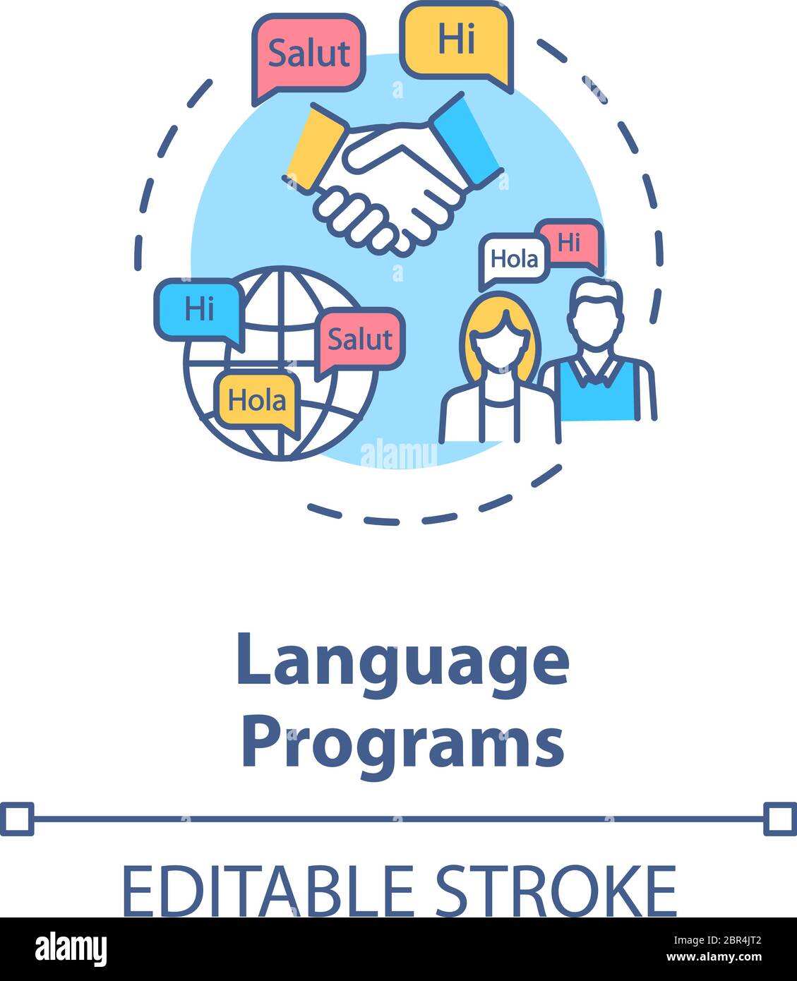 Symbol für Sprachprogramme Stock Vektor