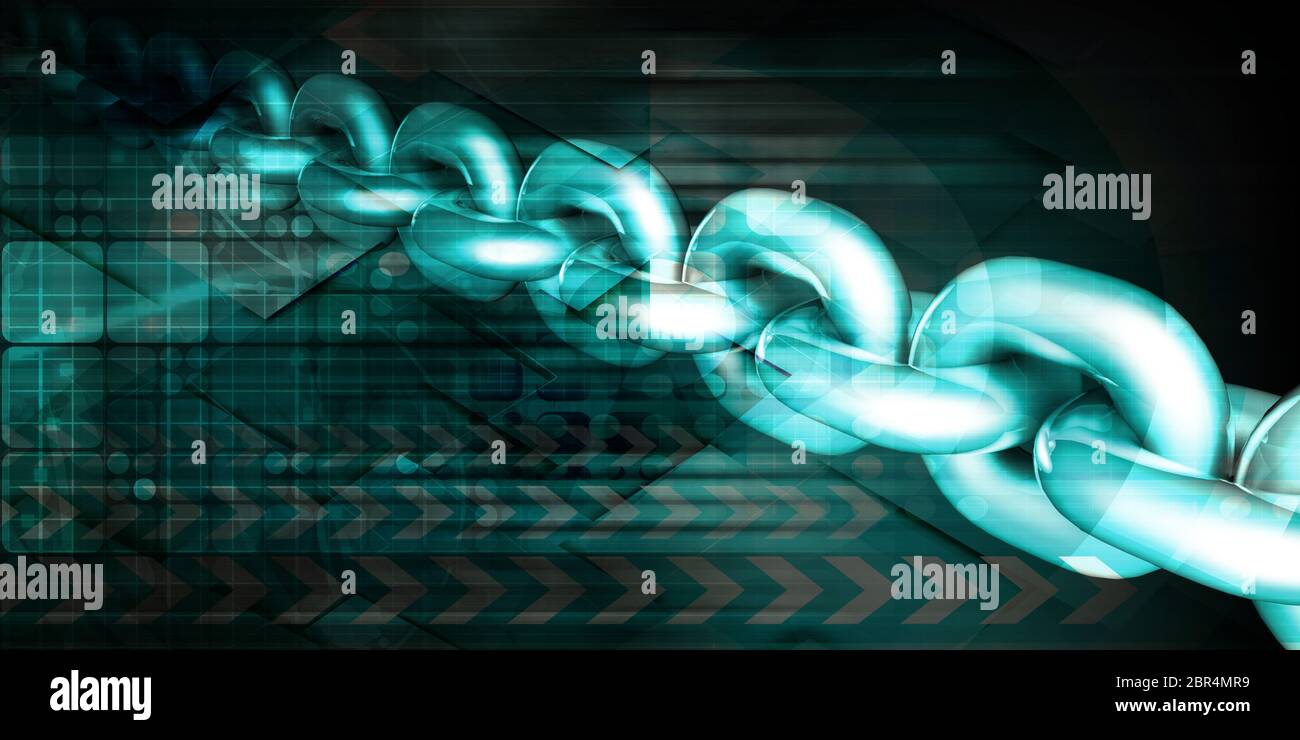 Datensicherheit mit starken oder Hohe Verschlüsselung Stockfoto