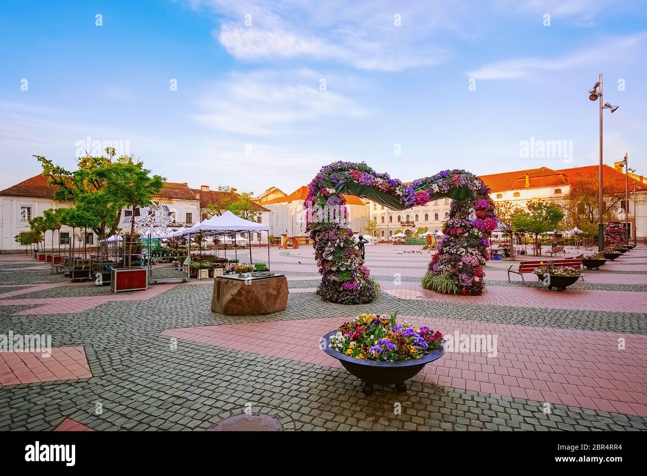 Platz der Freiheit (Piata Libertatii) in Timisoara, Rumänien Stockfoto