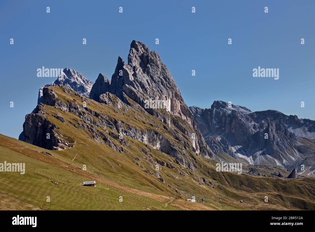 Naturpark Puez-Geisler Stockfoto