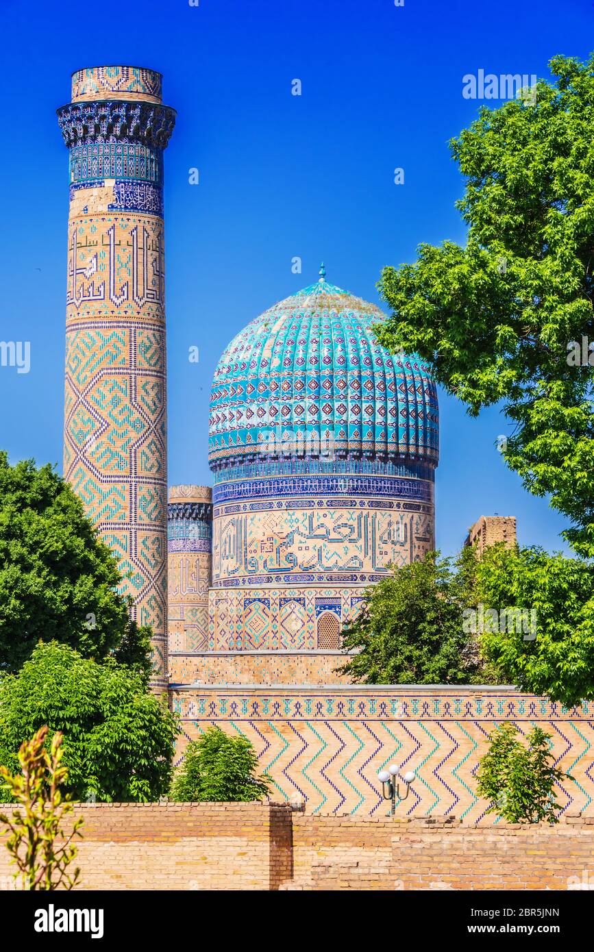 Bibi-Khanym Moschee in Samarkand, Usbekistan. Stockfoto