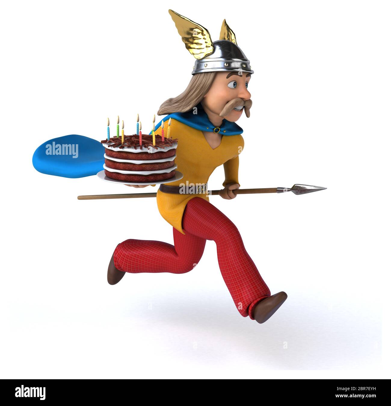 Spaß gaulois - 3D-Darstellung Stockfoto