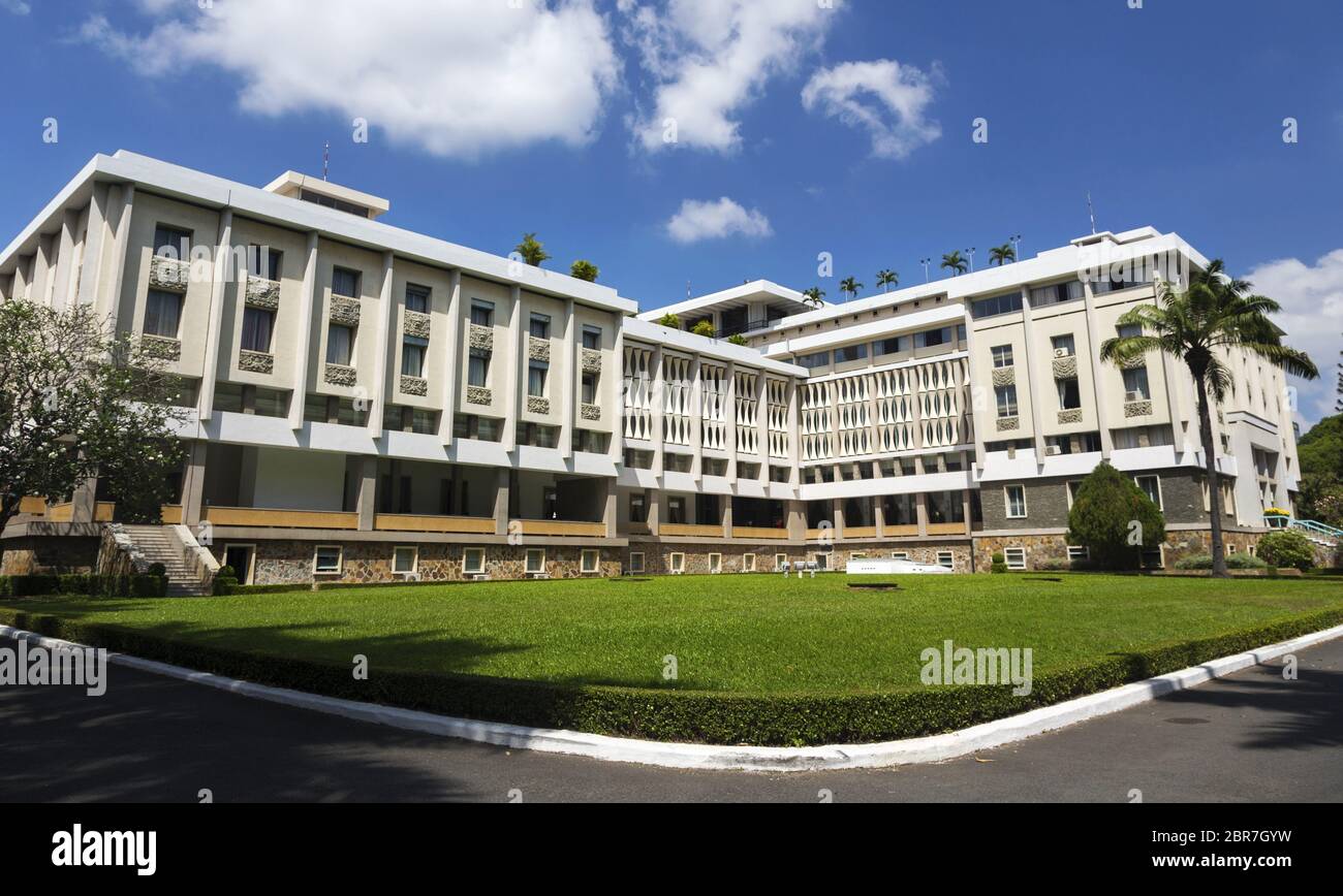 Independence Palace oder Wiedervereinigung Palace Gebäude Außenansicht in Ho Chi Minh City Vietnam Center Stockfoto