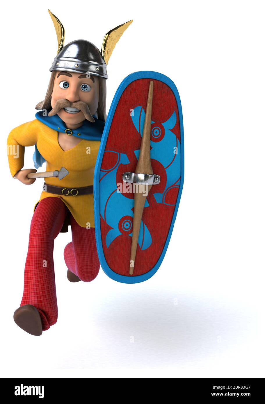 Spaß gaulois - 3D-Darstellung Stockfoto