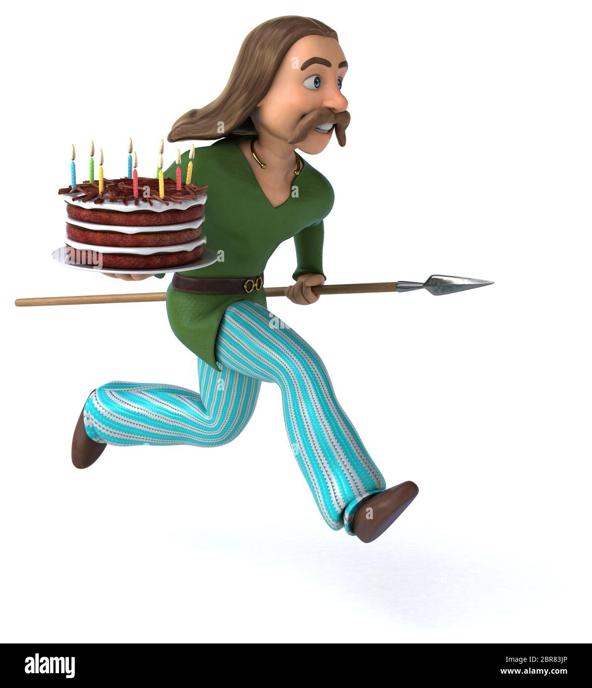 Spaß Gaul - 3D-Darstellung Stockfoto