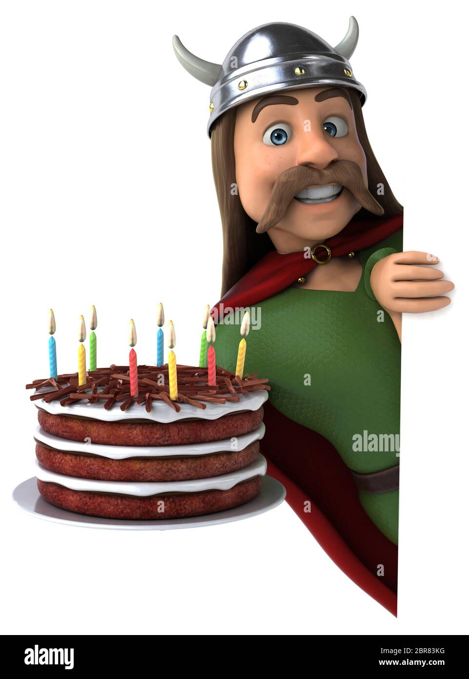 Spaß Gaul - 3D-Darstellung Stockfoto