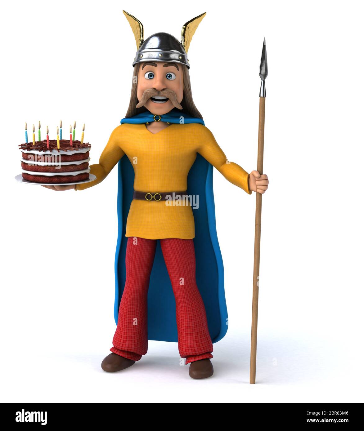 Spaß gaulois - 3D-Darstellung Stockfoto