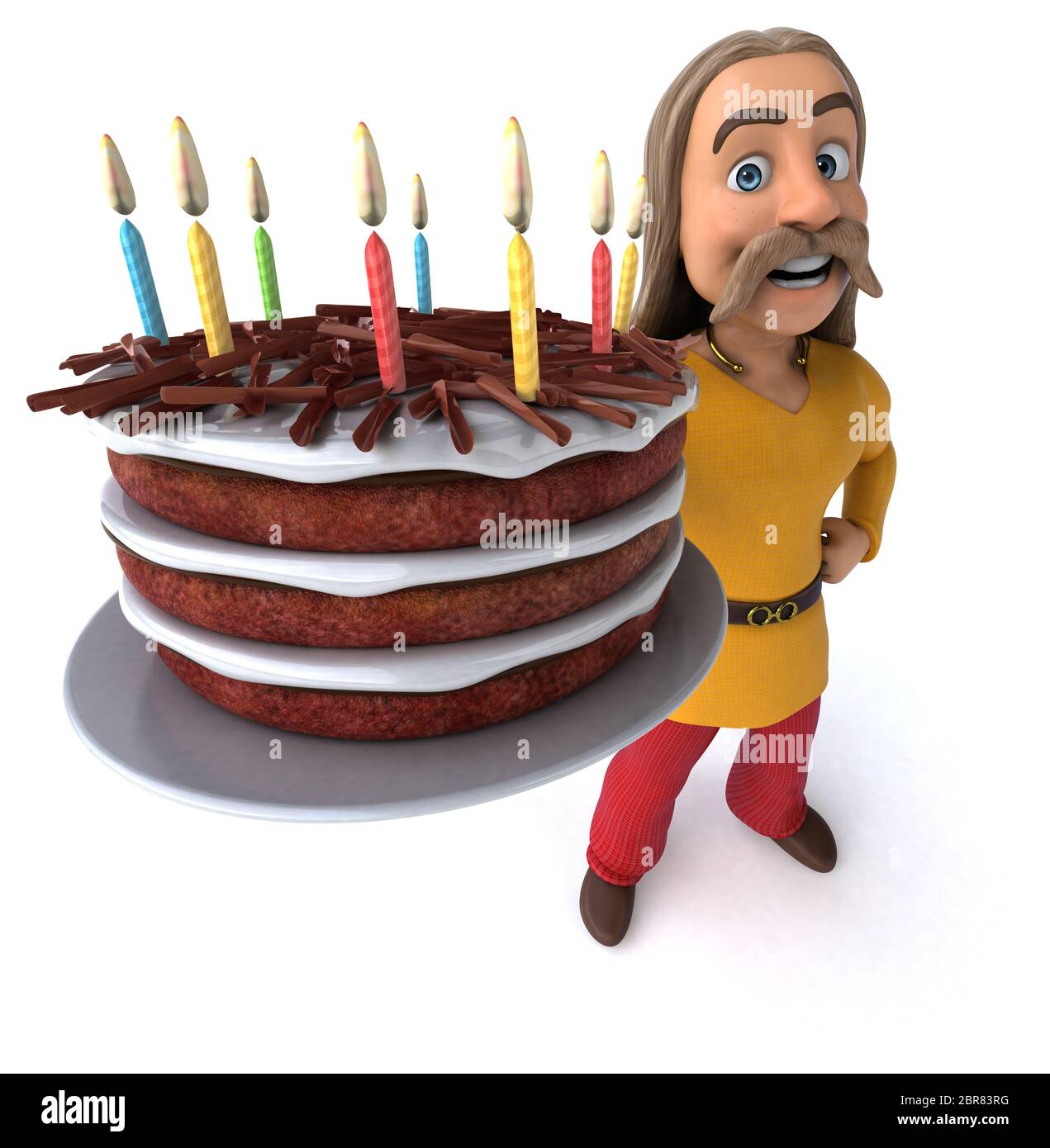 Spaß gaulois - 3D-Darstellung Stockfoto