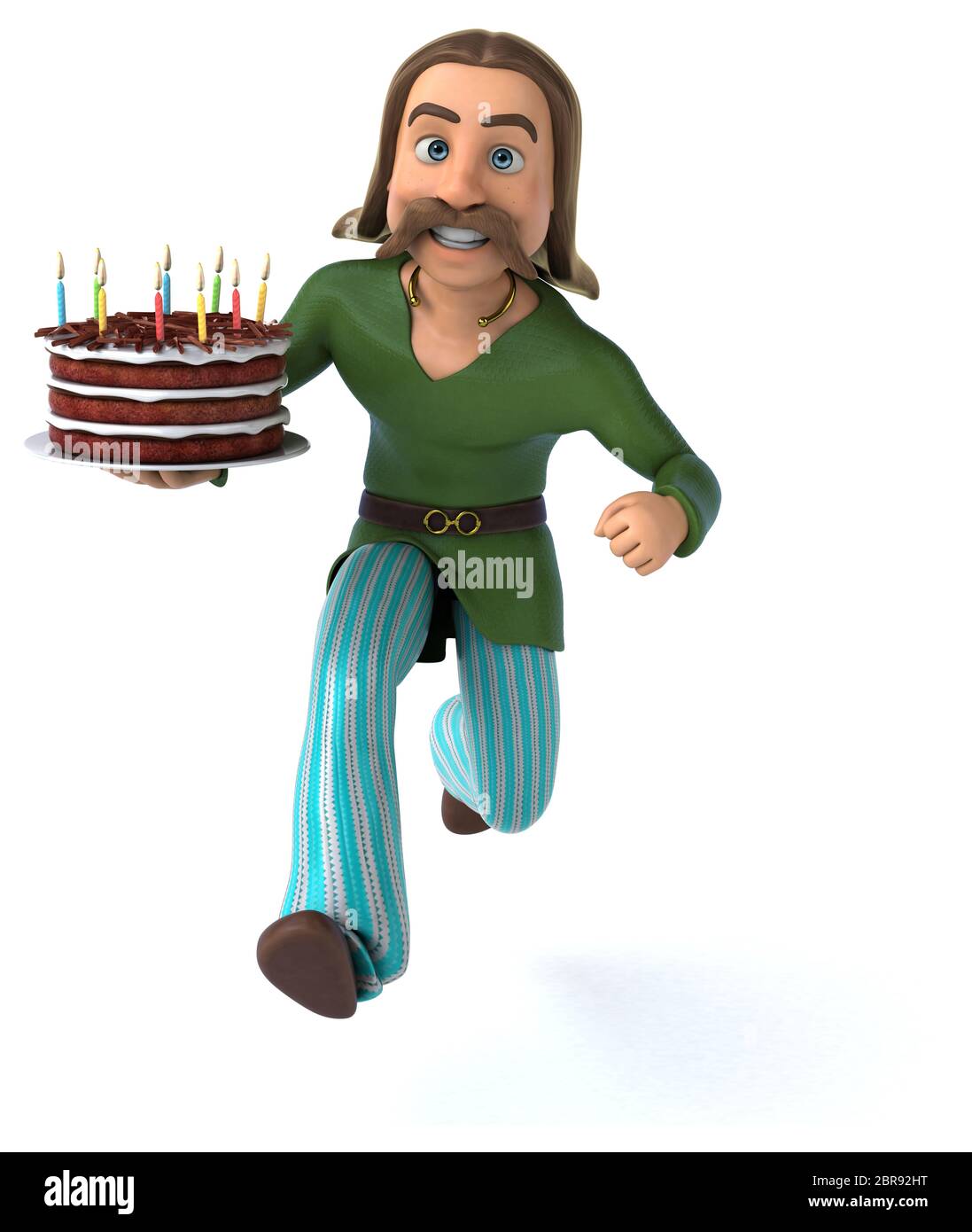 Spaß Gaul - 3D-Darstellung Stockfoto