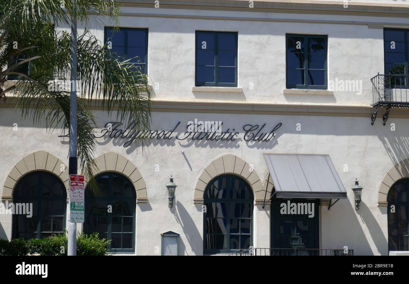 Los Angeles, Kalifornien, USA 20. Mai 2020 EINE allgemeine Ansicht der Atmosphäre des Hollywood Athletic Clubs, dessen Mitglieder Charlie Chaplin, Errol Flynn, John Wayne, Walt Disney, Cecil B. DeMille, Cornel Wilde, Humphrey Bogart, Clark Gable, Howard Hughes, Joan Crawford, Rudolph Valentino, Mae West und viele mehr, Befindet sich am 6525 Sunset Blvd am 20. Mai 2020 in Los Angeles, Kalifornien, USA. Foto von Barry King/Alamy Stock Photo Stockfoto