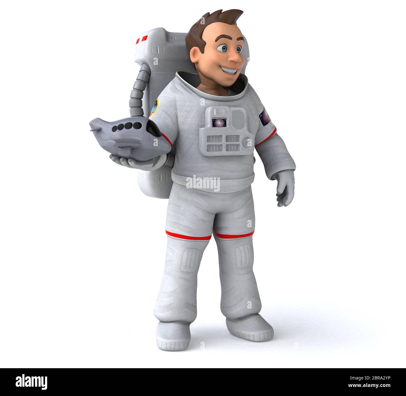 Spaß Astronaut - 3D-Darstellung Stockfoto