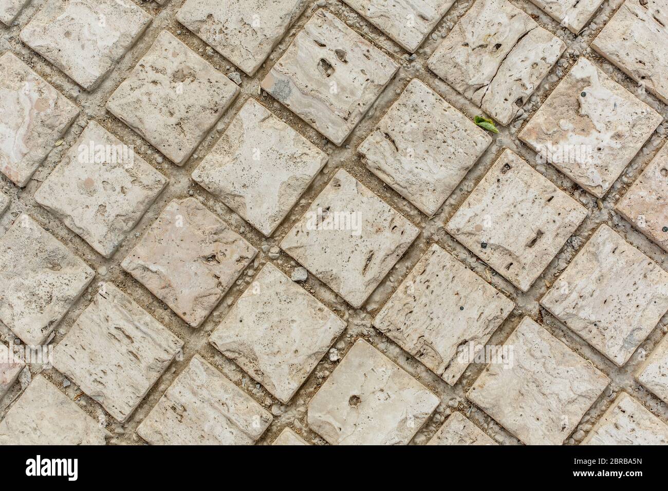 Die Textur der Steinmauer, machte einen alten Look . Stockfoto