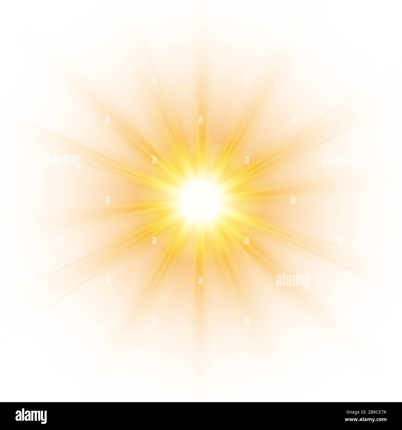 Glow Light Effect, Explosion, Glitter, Funken, Sun Flash. Vector Illustration. Stock Vektor