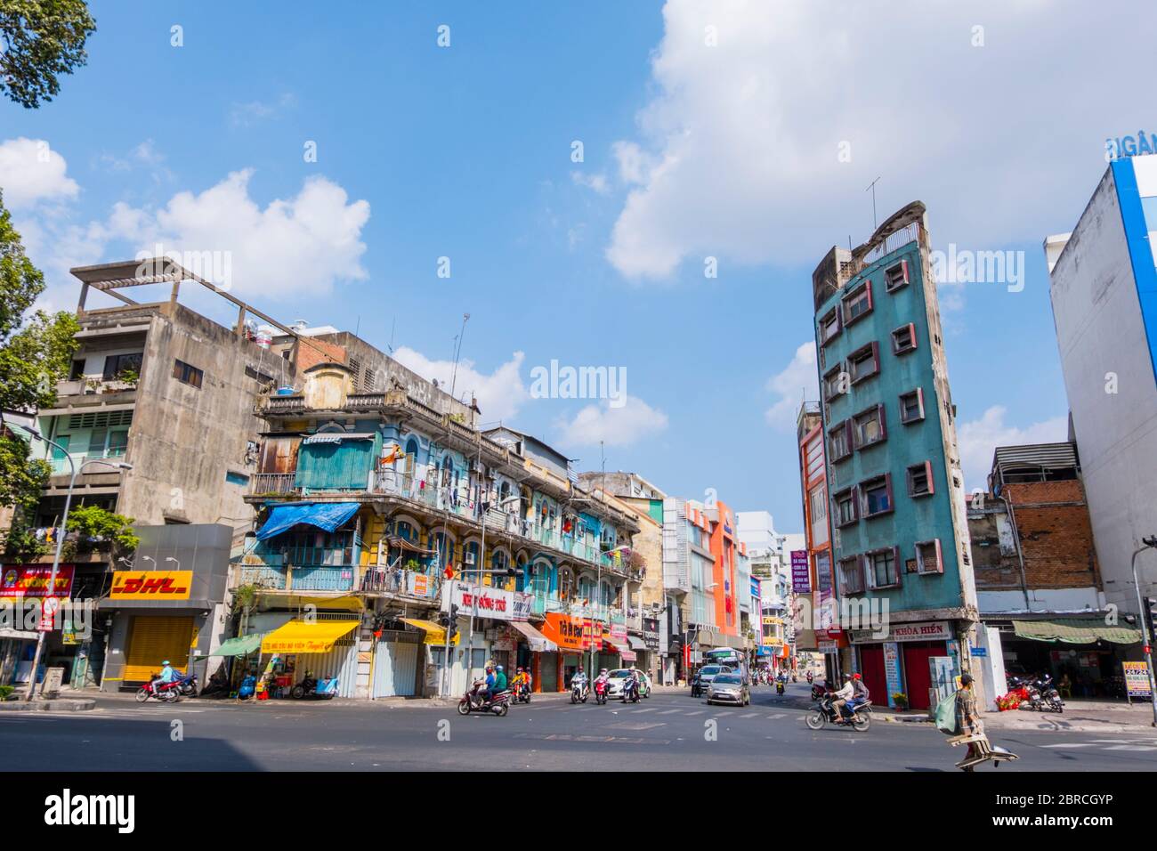 Tran Hung Dao Straße, Cholon, Ho Chi Minh Stadt, Vietnam, Asien Stockfoto