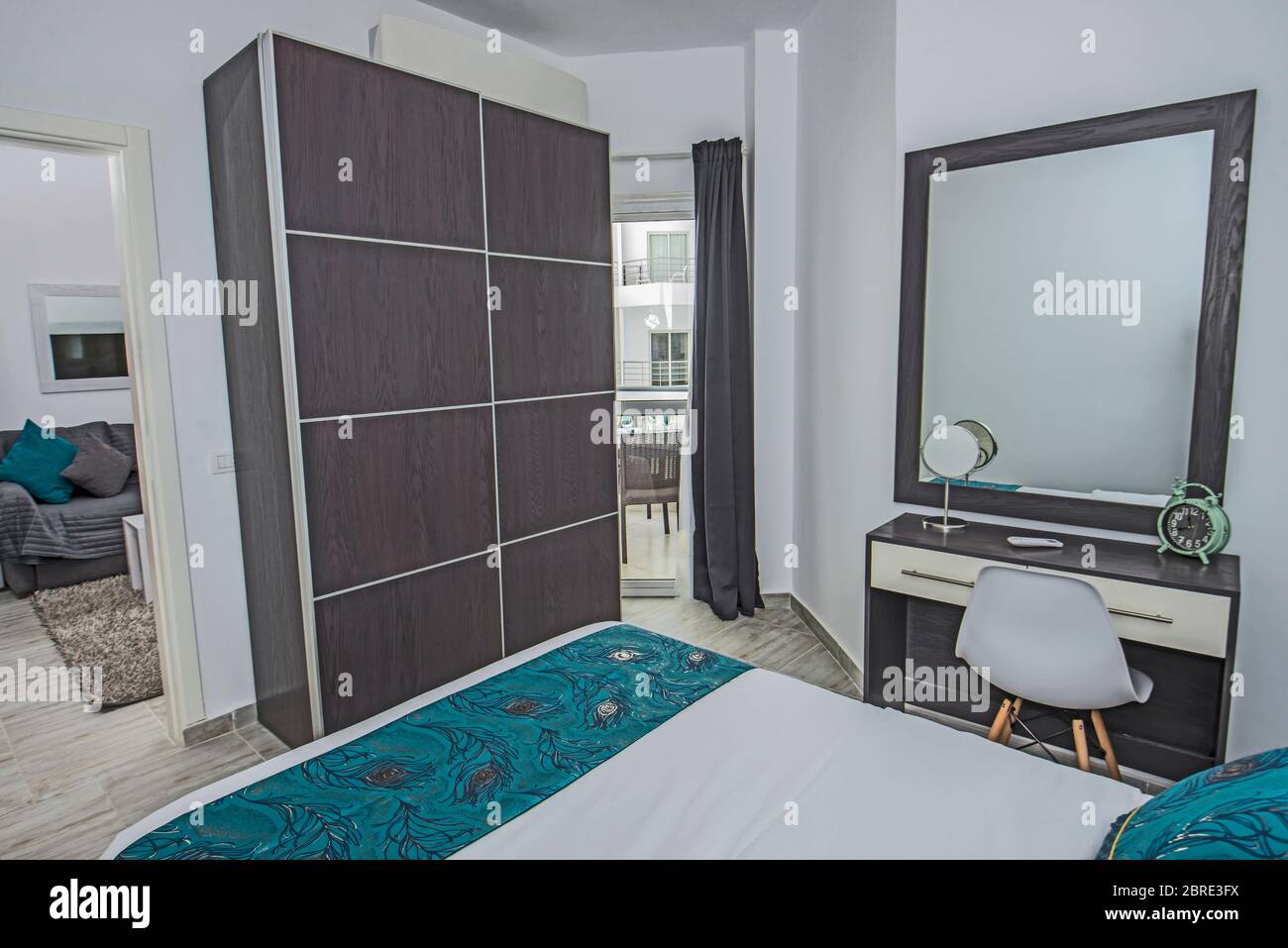 Interior Design Dekor Ausstattung Luxus zeigen home Doppelzimmer mit Möbel Stockfoto