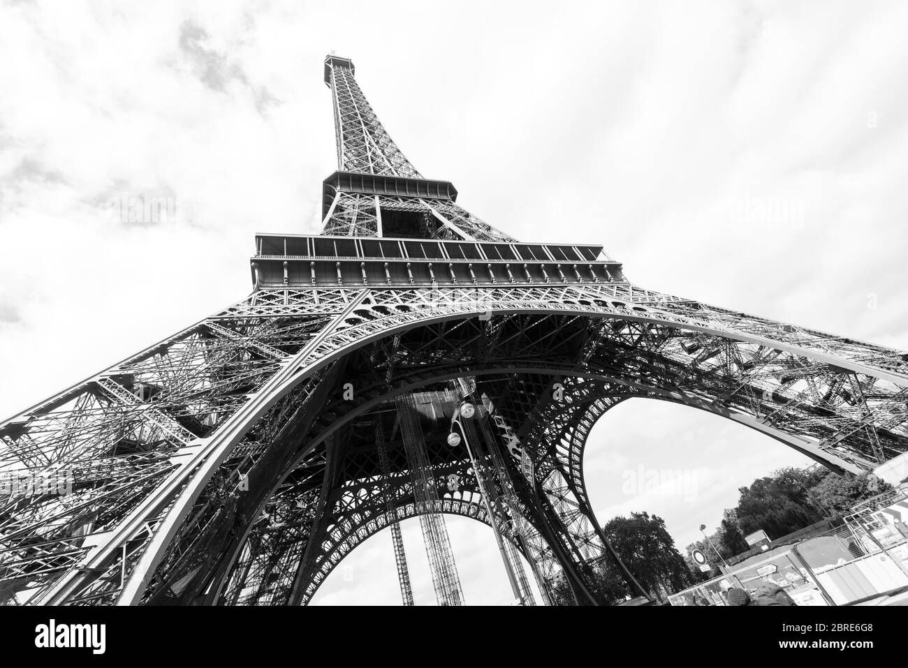 Der Eiffelturm in Paris Stockfoto