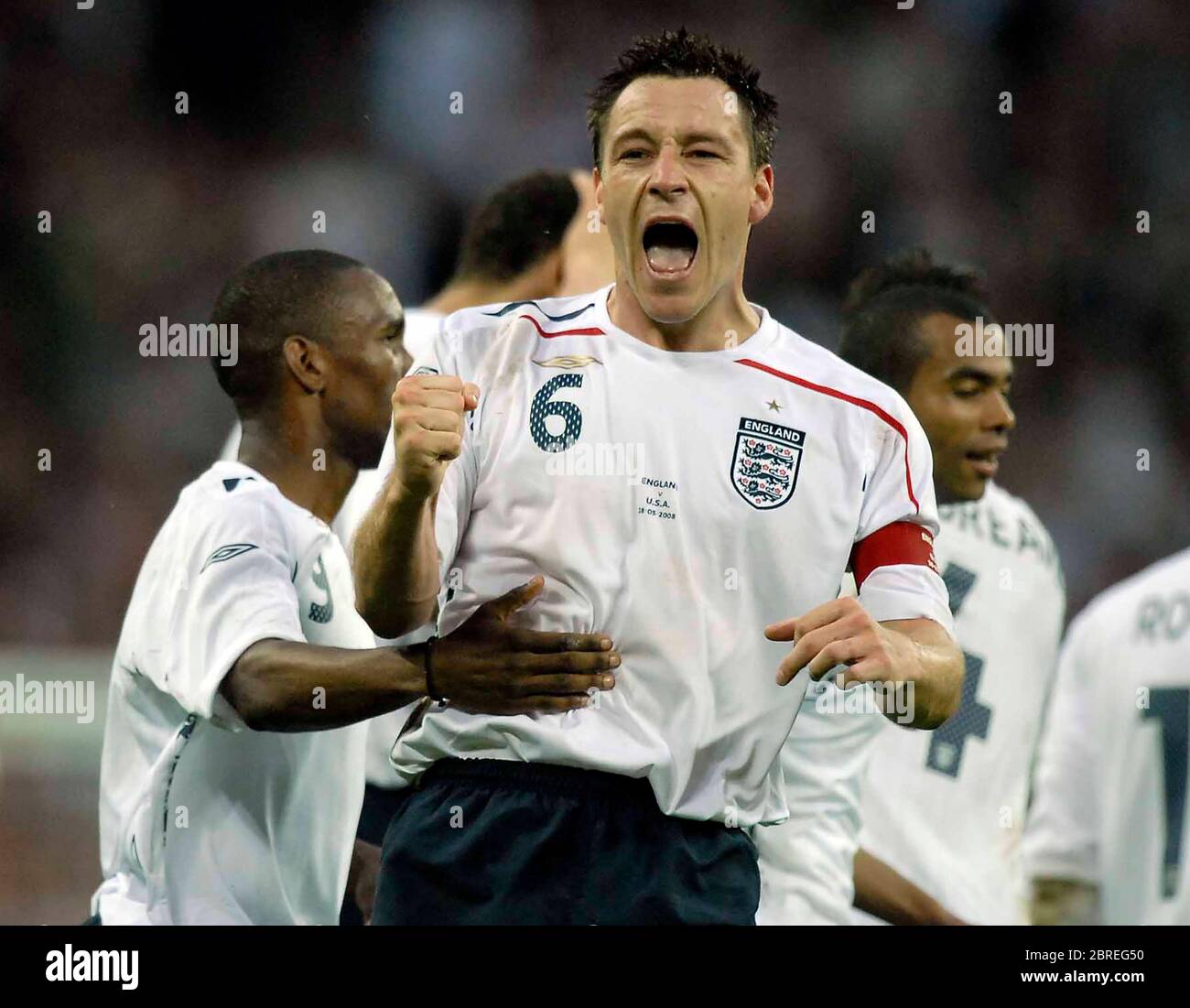 LONDON, GROSSBRITANNIEN. MAI 28: John Terry (England) feiert das Tor zum Auftakt während des International Friendly zwischen England und den USA in Wembley. London Stockfoto