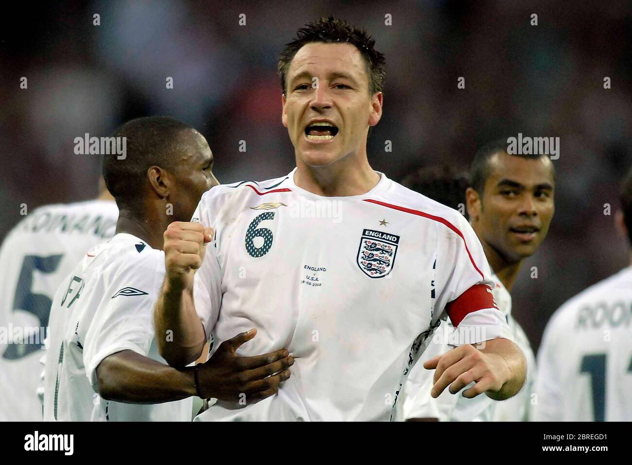 LONDON, GROSSBRITANNIEN. MAI 28: John Terry (England) feiert das Tor zum Auftakt während des International Friendly zwischen England und den USA in Wembley. London Stockfoto