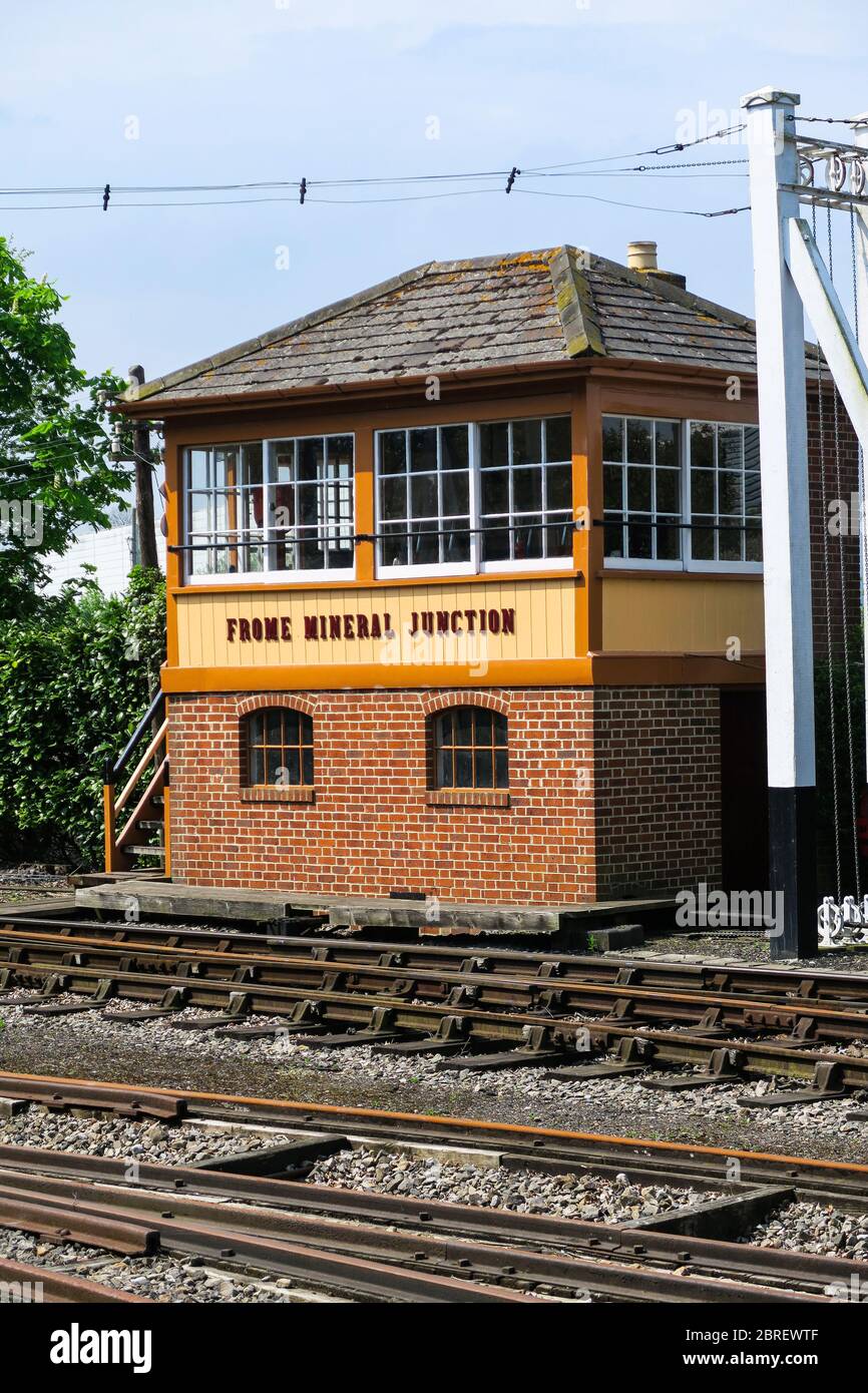 Frome Mineral Junction am Didcot Railway Centre. Stockfoto